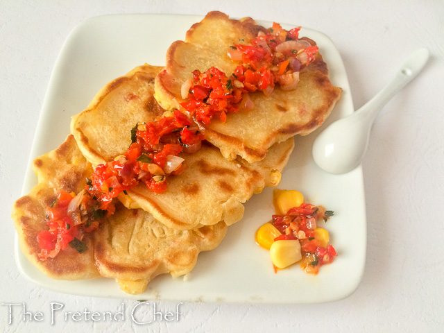 Soft and fluffy Sweetcorn fritters