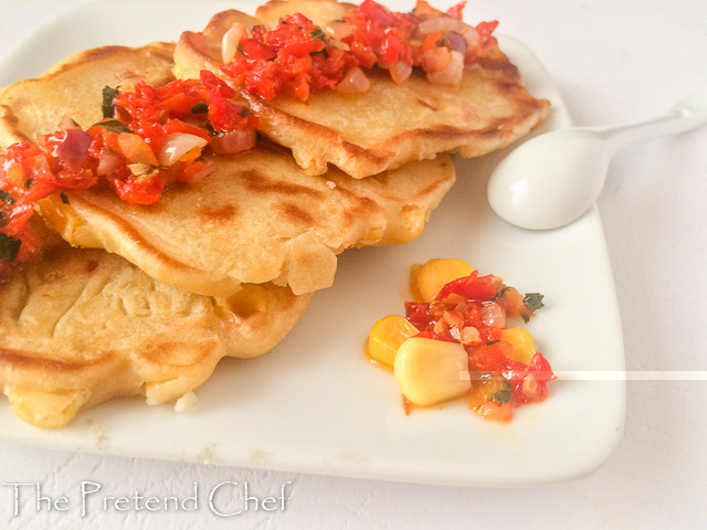 Soft and fluffy Sweetcorn fritters