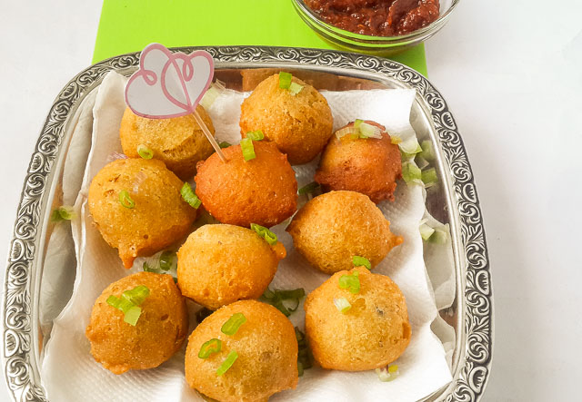 golden, crispy and soft hush puppies