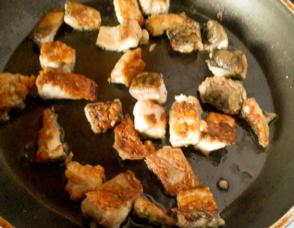 mackerel pan frying for mackerel in tomato sauce