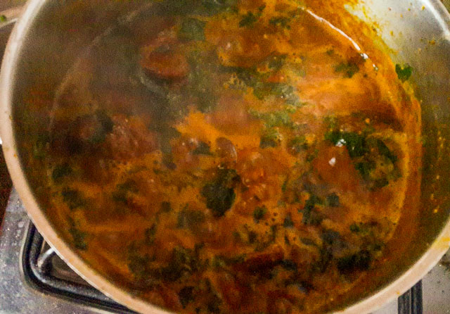 pot of ogbono soup