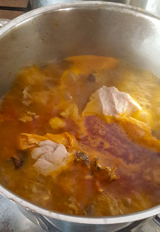 ofe owerri bubbling in the pot