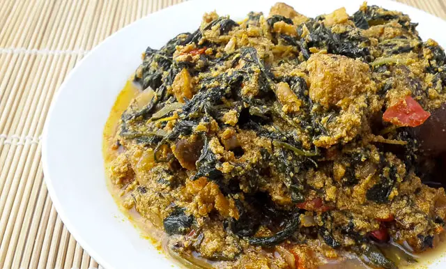 Authentic and appealing ofe awa, awa soup