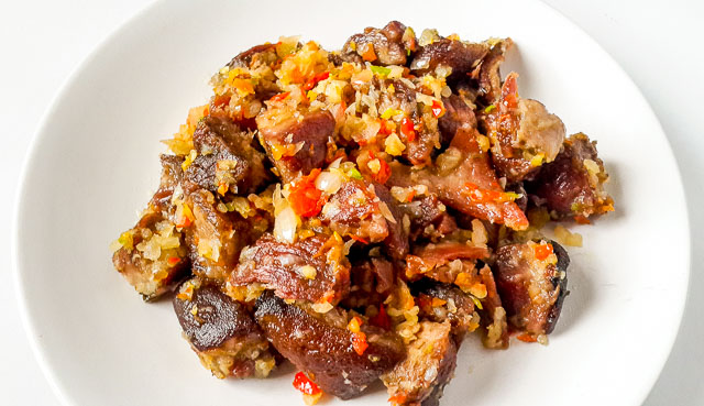 Excitingly spicy asun spicy goat meat