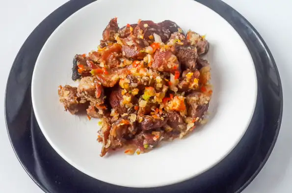 Excitingly spicy asun spicy goat meat