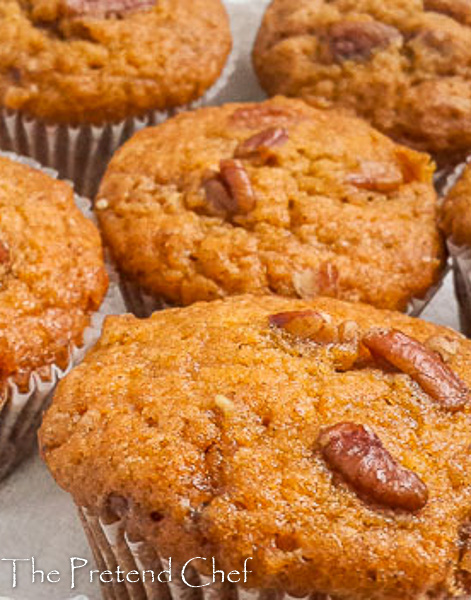 Soft and moist sweet potato muffins