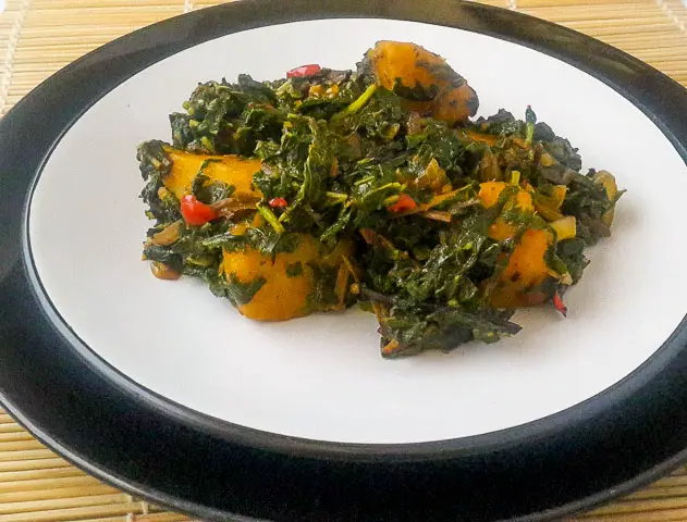 Simple and wholesome vegetable yam.