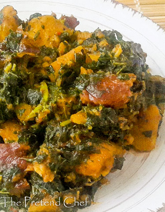 Simple and Healthy Vegetable Yam porridge