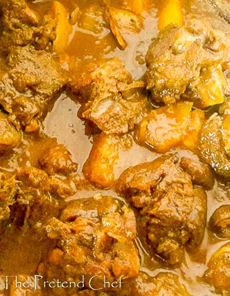 Amazing, meaty, juicy and spicy jamaican goat curry
