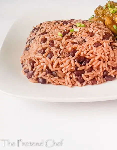 Flavour infused Jamaican rice and peas