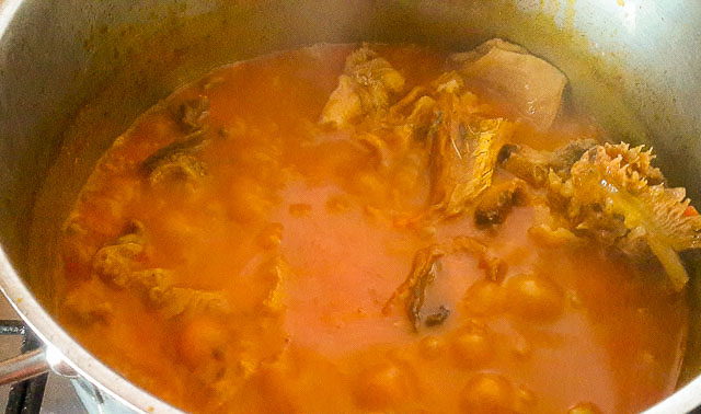 Okazi Soup broth