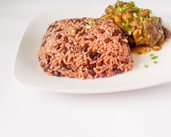 Flavour infused Jamaican rice and peas