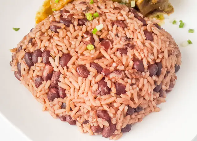 Flavour infused Jamaican rice and peas