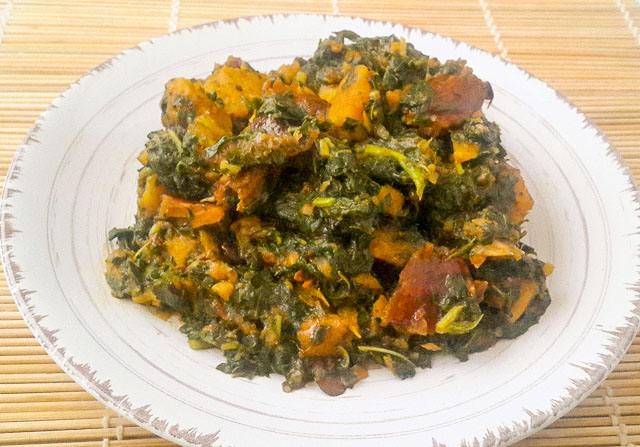 simple and healthy Vegetable Yam porridge