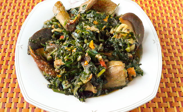 Delectable, fresh and crisp, nigerian vegetable-soup