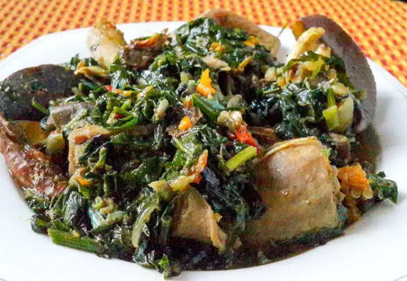 Delectable, fresh and crisp, nigerian vegetable-soup