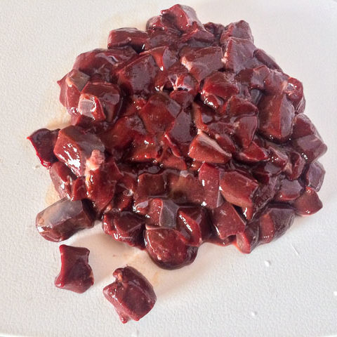 raw beef liver