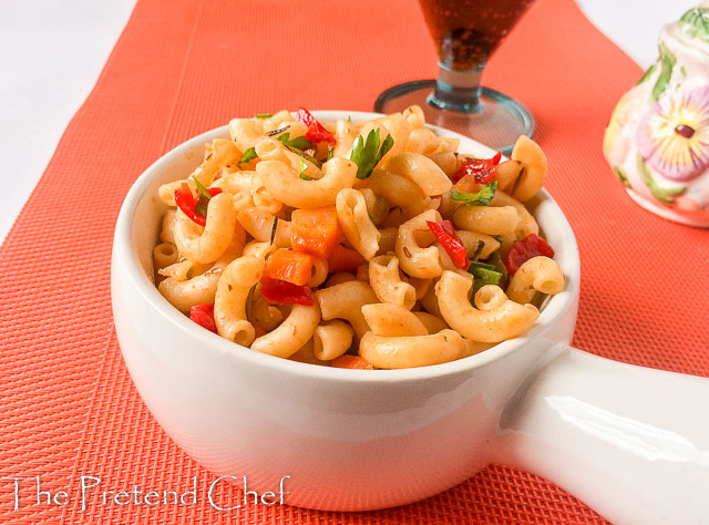 pasta 1 3 Macaroni with vegetables