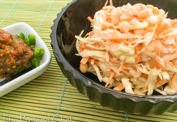 simple, tasty Nigerian coleslaw