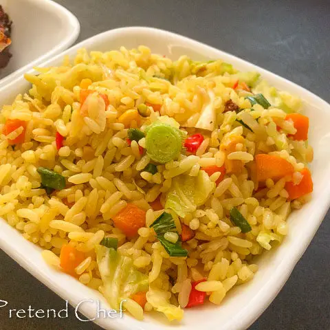 golden delicious Nigerian stir fried rice