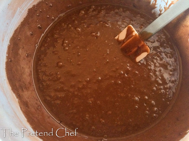 chocolate cake batter for chocolate cake