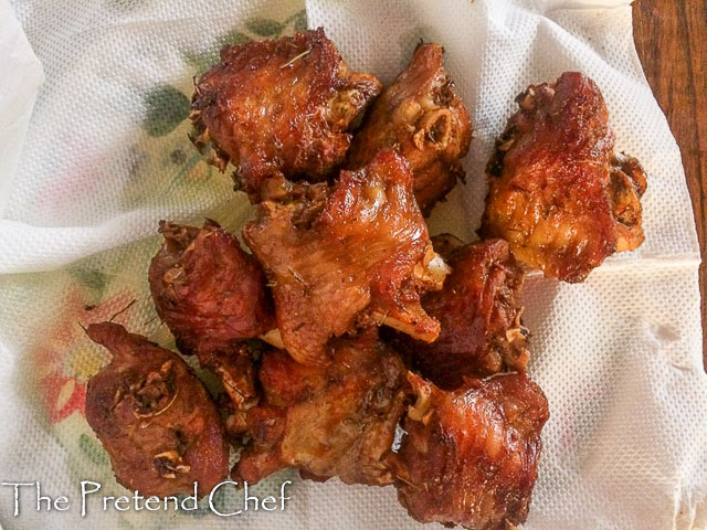 fried barbecued turkey wings 1 17 Fried barbecued turkey wing
