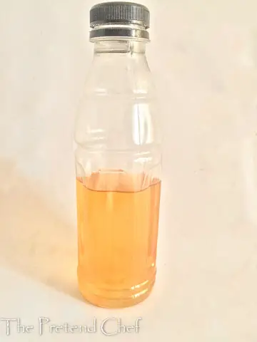 bottle of ginger tea in how to make ginger tea