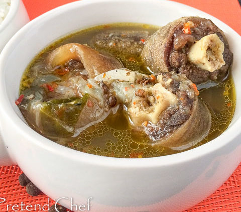 oxtail pepper soup in a bowl, nigerian oxtail pepper soup