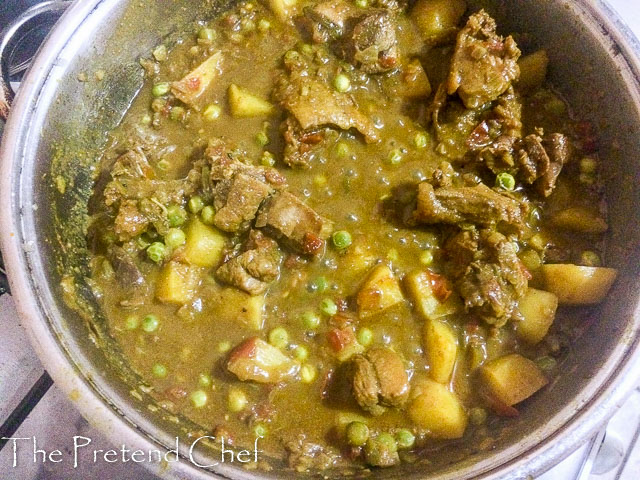 simple coconut curry sauce bubbling away