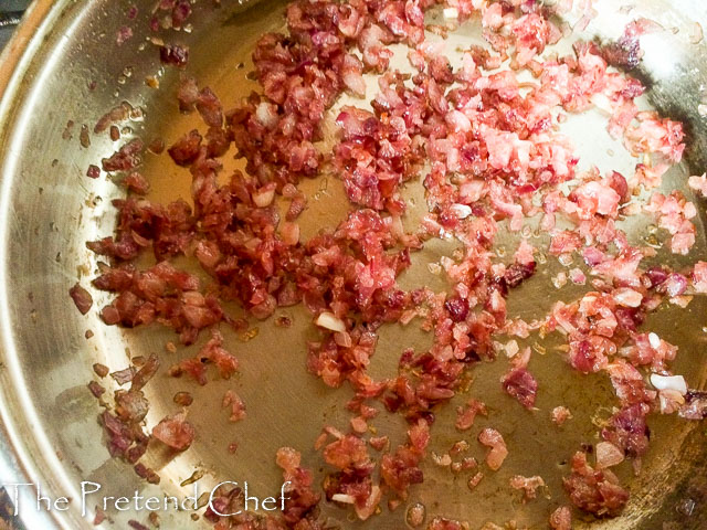 onions turning golden for simple coconut curry sauce