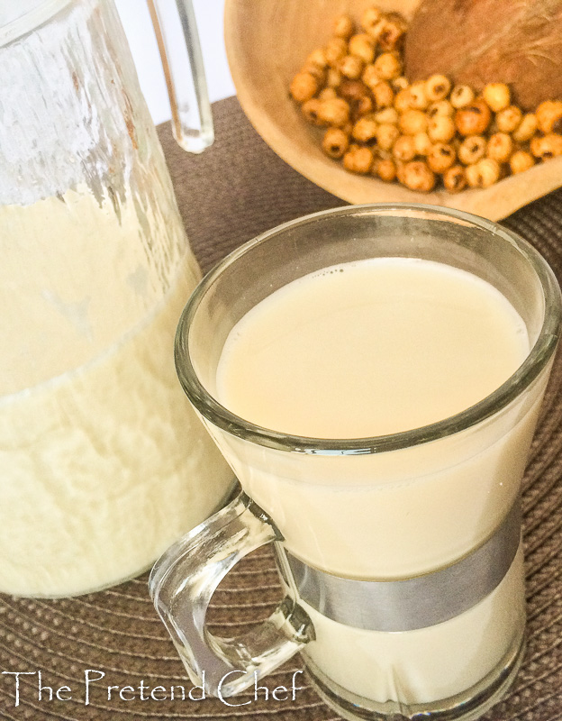 sweet, nutty and healthy kunnu aya, tiger nut milk