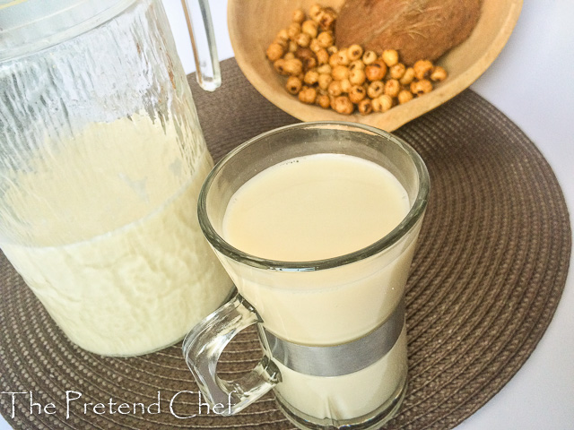 sweet, nutty and healthy kunnu aya, tiger nut milk