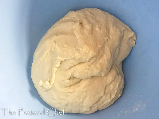 dough in How to make homemade pizza