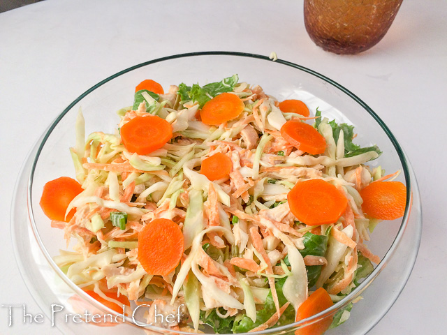 chicken salad 1 10 Chicken Salad with candied carrot coins