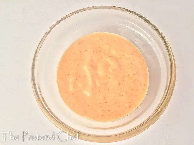 seasoned mayo dressing for chicken salad with candied carrot coins