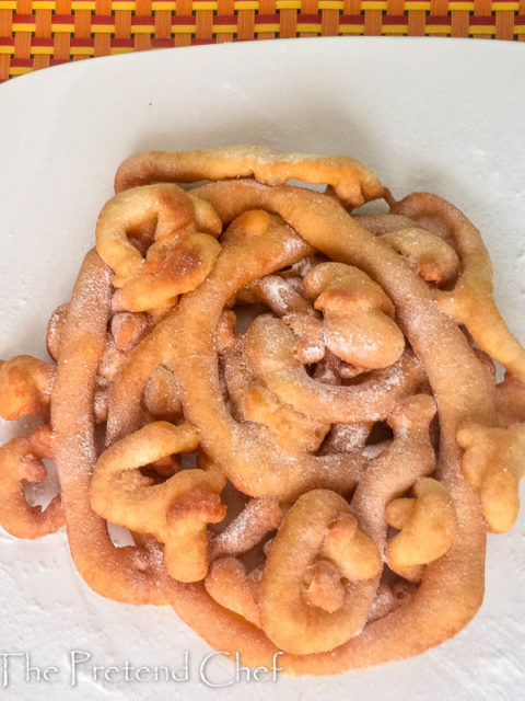 Light, chewy, crunchy, not too sweet funnel cake