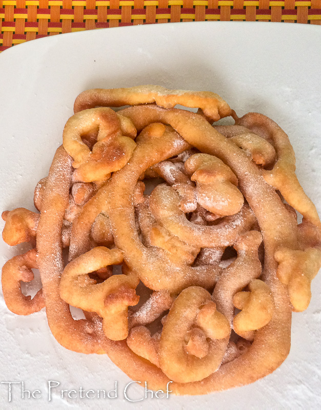 Light, chewy, crunchy, not too sweet funnel cake