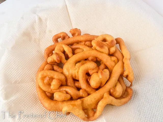 Light, chewy, crunchy, not too sweet funnel cake
