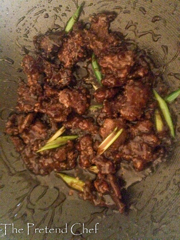 Crispy, sticky mongolian beef stir fry