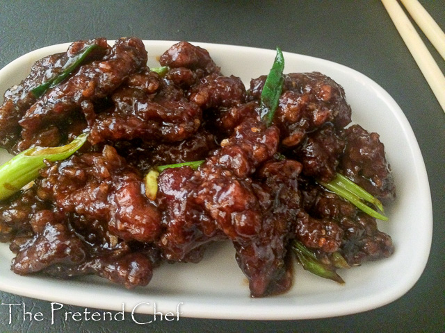 Crispy, sticky mongolian beef stir fry