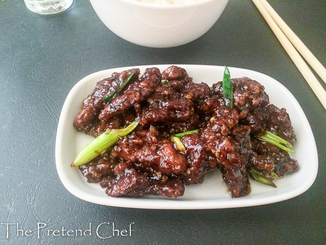 Crispy, sticky mongolian beef stir fry