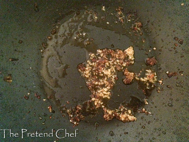 aromatics frying for mongolian beef stir fry
