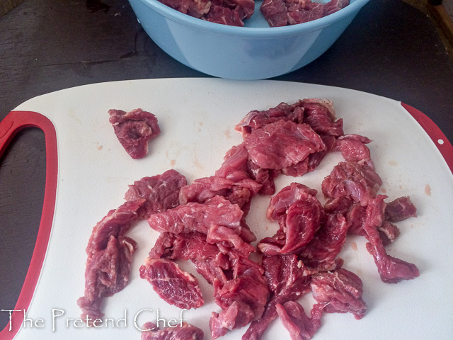 shredded beef for mongolian beef stir fry