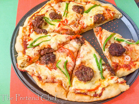 simple,exquisite homemade pizza