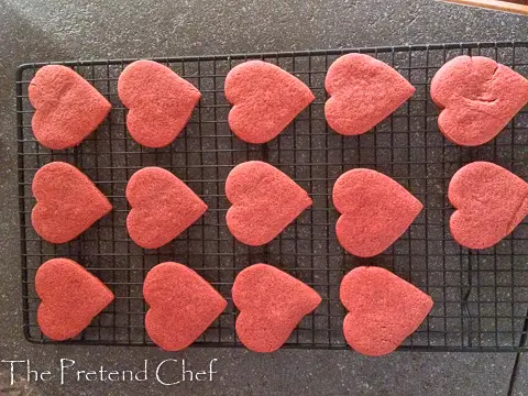baked valentine sugar cookies