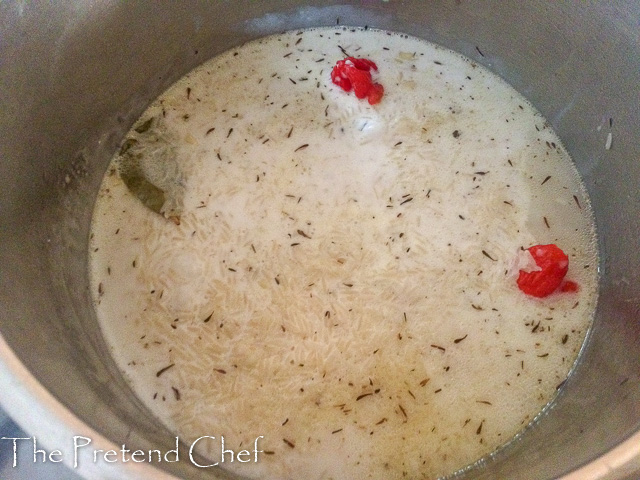 rice in coconut milk for vegetable coconut rice