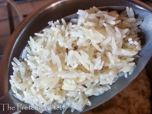 fried rice for vegetable coconut rice