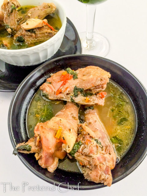 Spicy, hot, flavourful and tender chicken pepper soup, comfort food at its best.