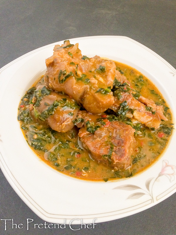 Easy Ugu soup, ofe ugu