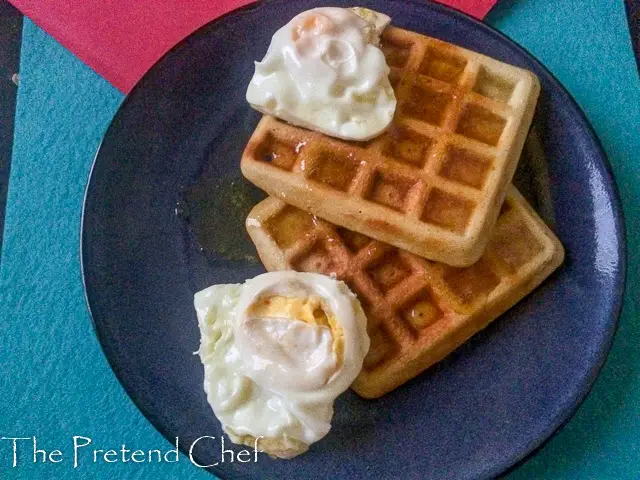 Golden, fluffy, flavoursome and crispy around the edges, Easy waffles recipe